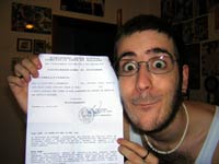 Foglio d'esonero!